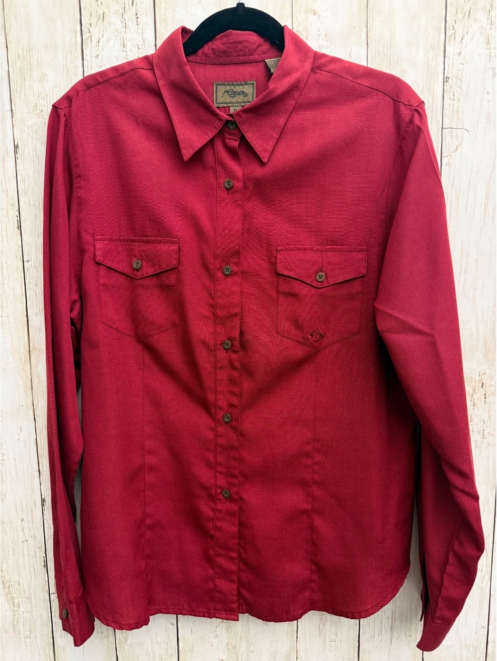 Roper Women’s XL Red Western Button-Front Ranch Shirt
